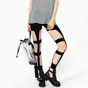 Cut Out  Black Legging
